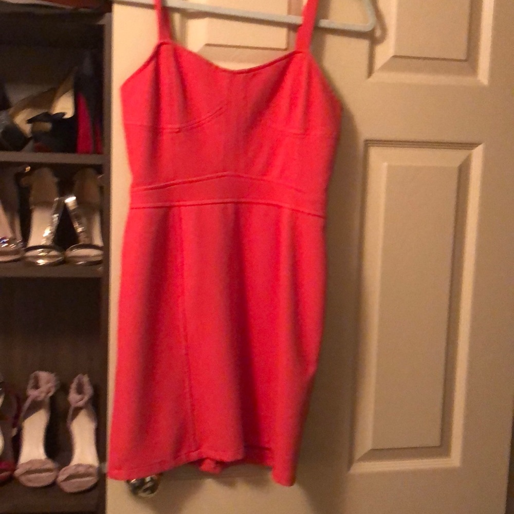 Coral summer dress